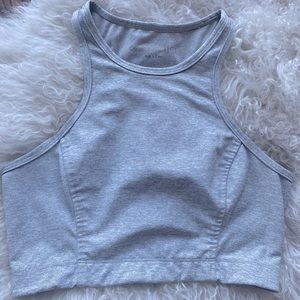 Outdoor Voices Athena Crop Top in Dove (grey)